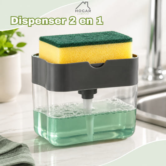 Dispenser de Detergente con Esponja 2 en 1
