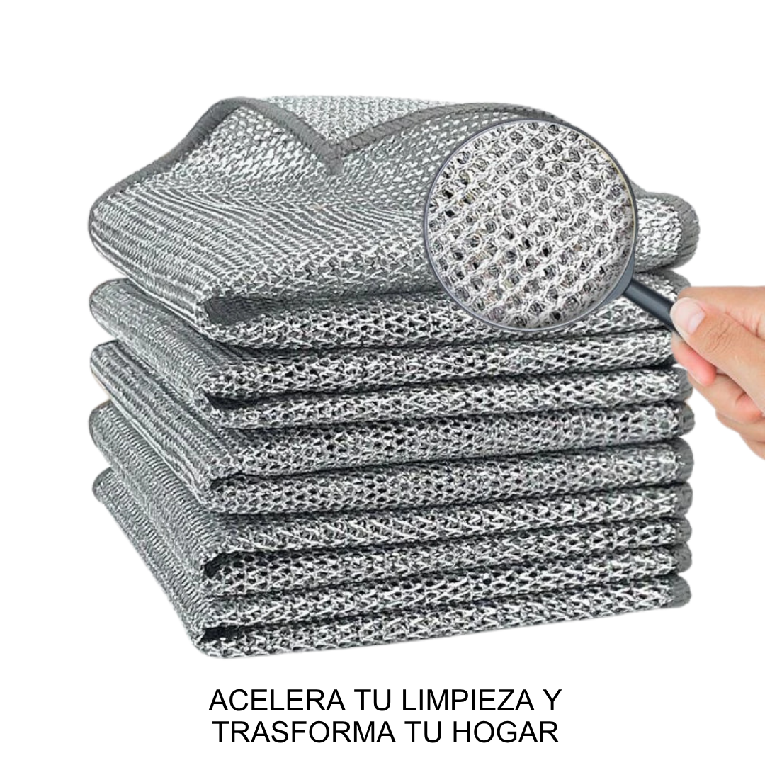 Paño Limpieza De Cocina Alambre Sin Rayaduras X5