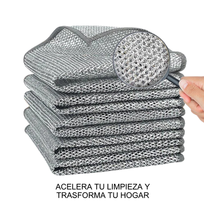 Paño Limpieza De Cocina Alambre Sin Rayaduras X5