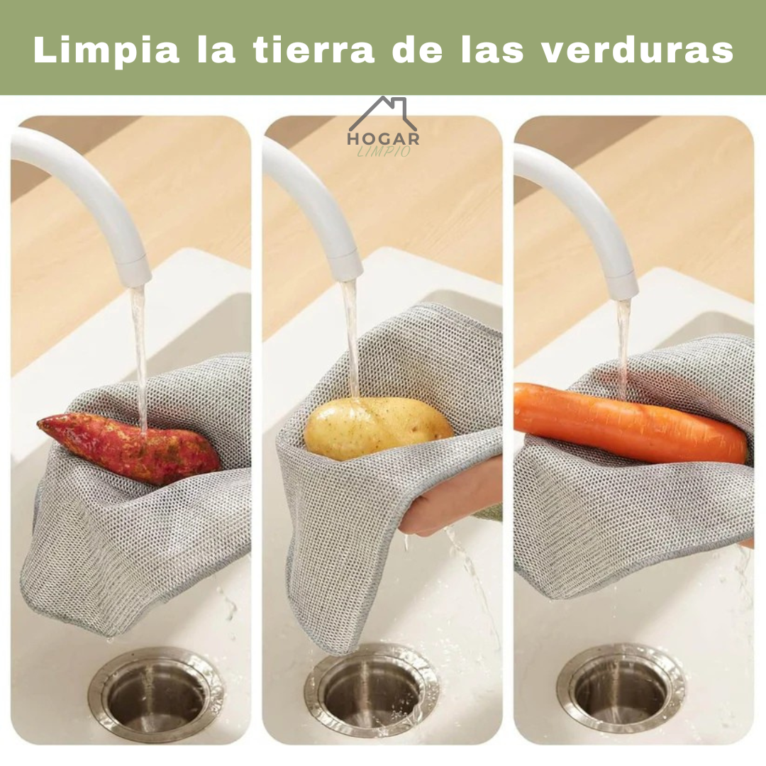Paño Limpieza De Cocina Alambre Sin Rayaduras X5