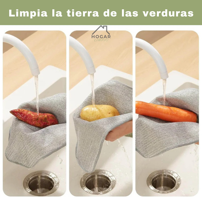 Paño Limpieza De Cocina Alambre Sin Rayaduras X5
