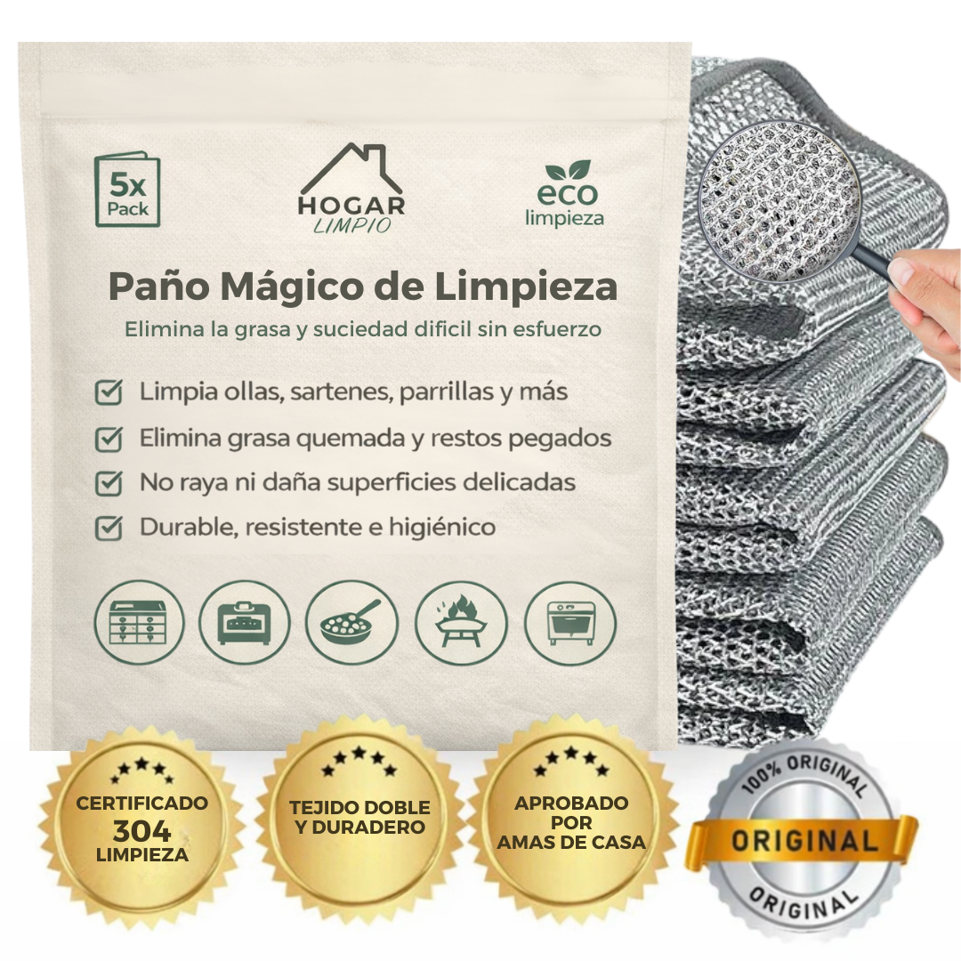 Paño Limpieza De Cocina Alambre Sin Rayaduras X5